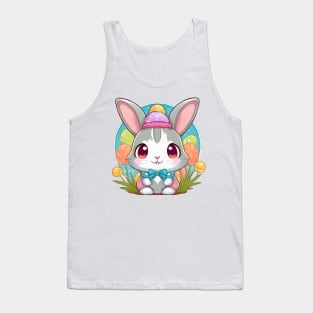 Cute easterbunny with bowtie and hat Tank Top